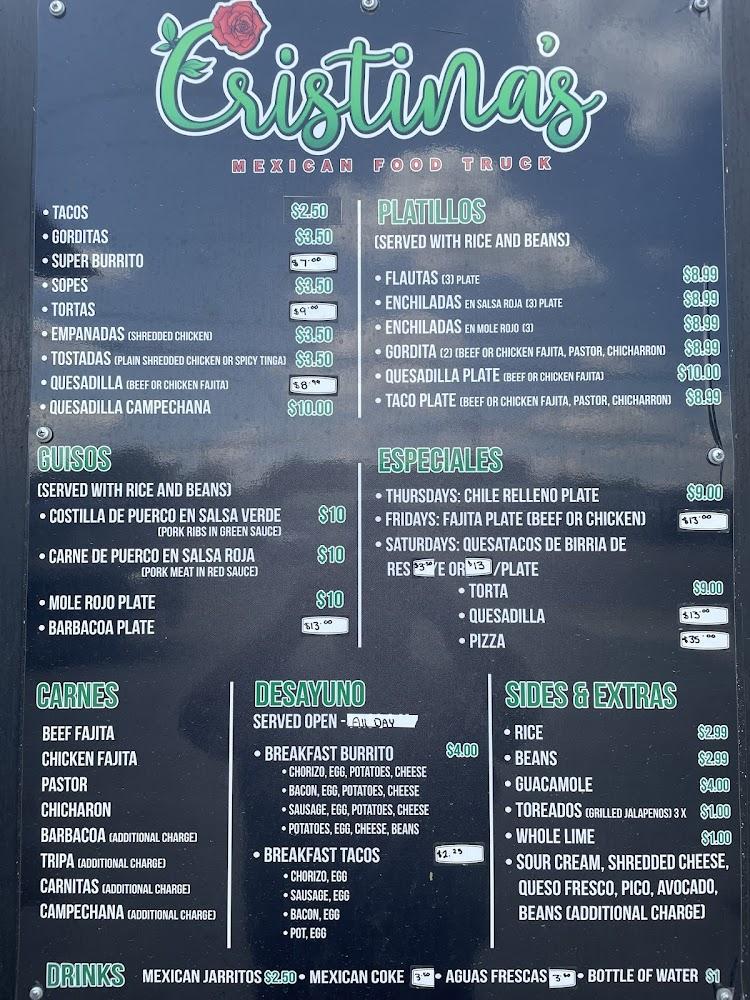Cristina's Mexican Food Truck Breakfast Burrito